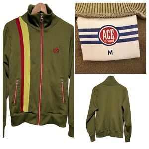 ACE Crown Track Jacket Indie Sleaze Y2K Retro Athletic Streetwear